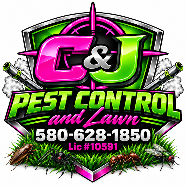 C&J Pest Control and Lawn Logo